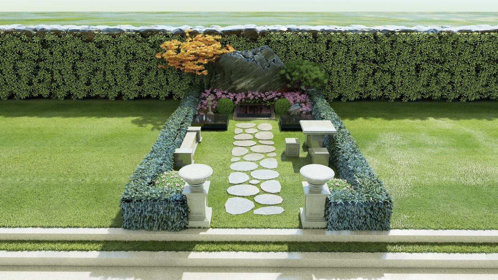 现代艺术墓设计SU模型下载【ID:1151589908】