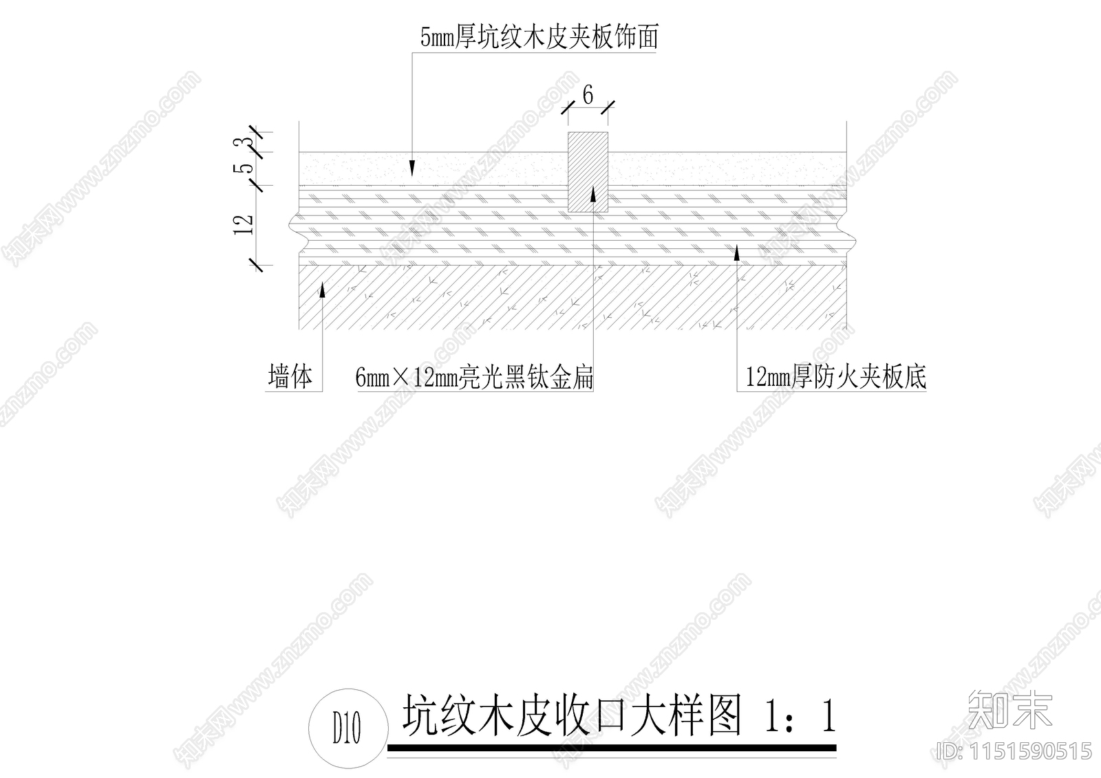 40套地面墙面天花收口节点cad施工图下载【ID:1151590515】