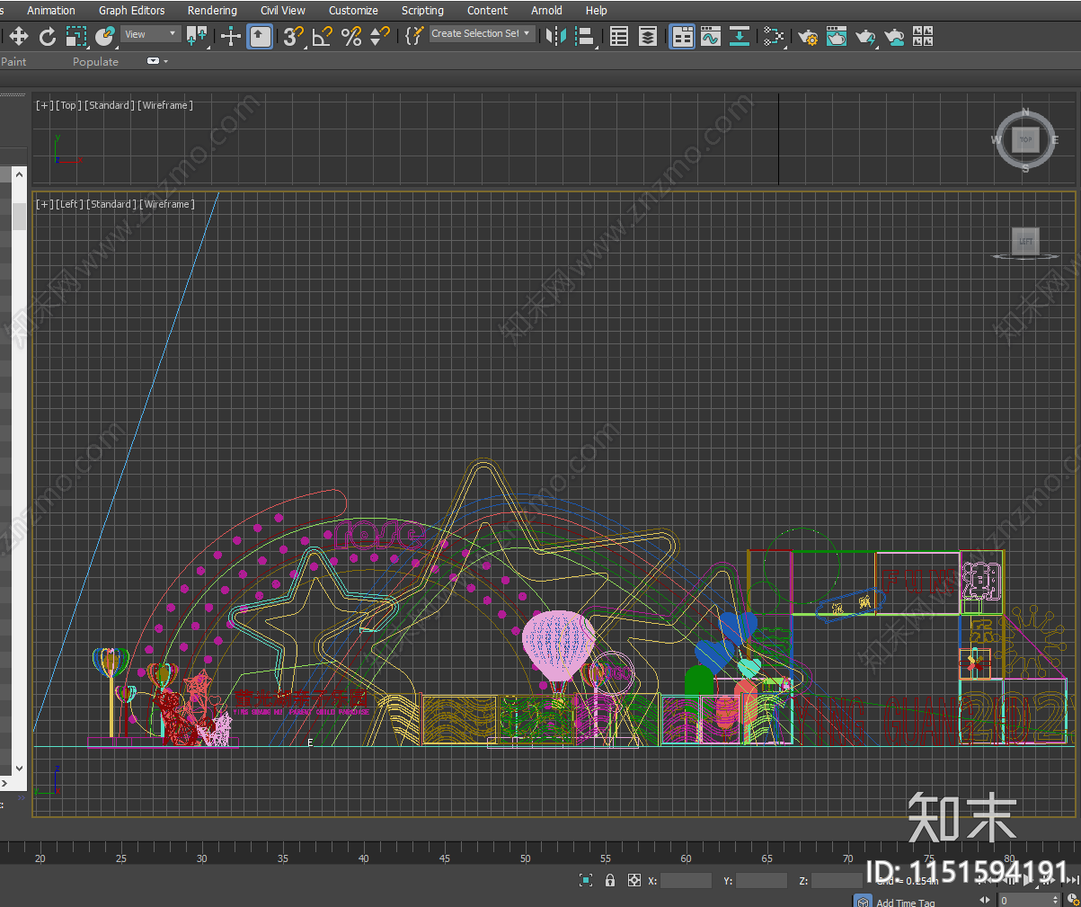 现代美陈门头3D模型下载【ID:1151594191】