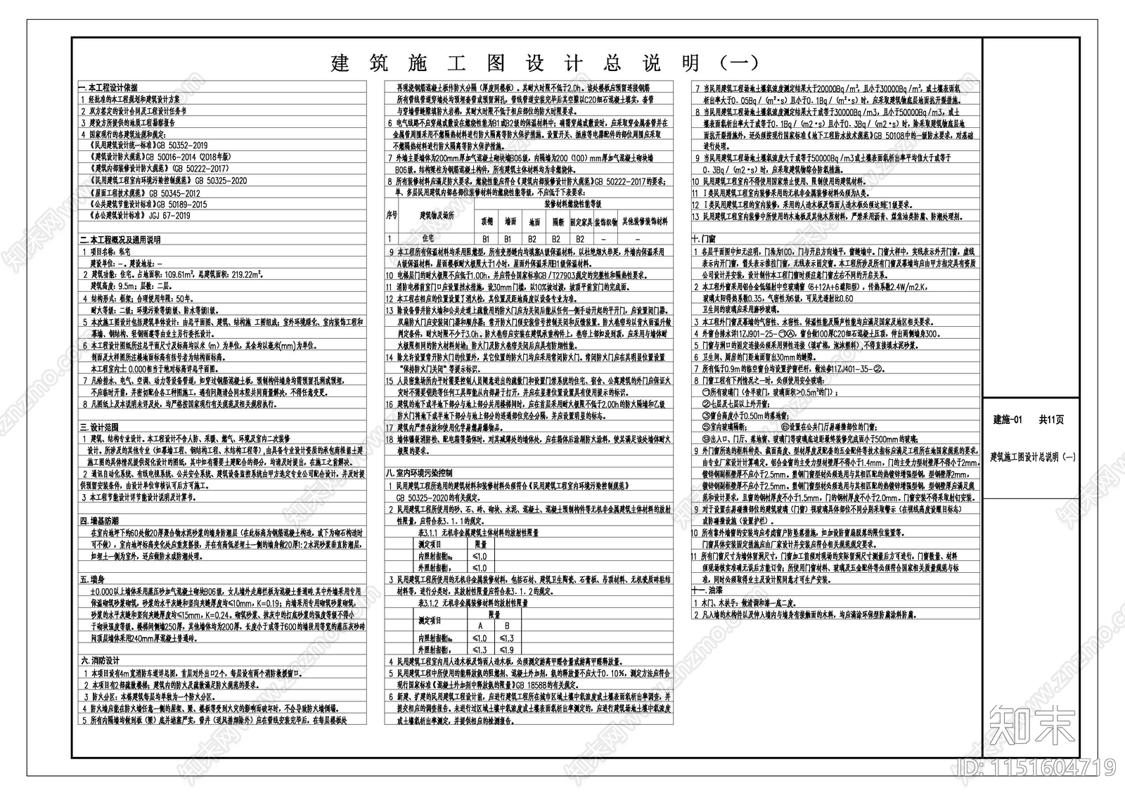 1cad施工图下载【ID:1151604719】