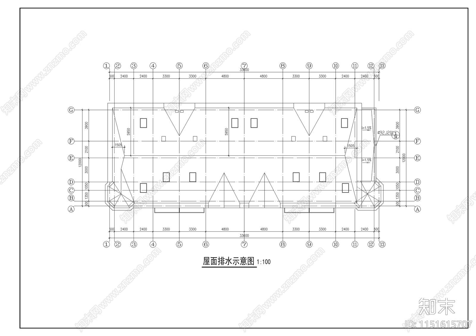 别墅设计图纸cad施工图下载【ID:1151615707】