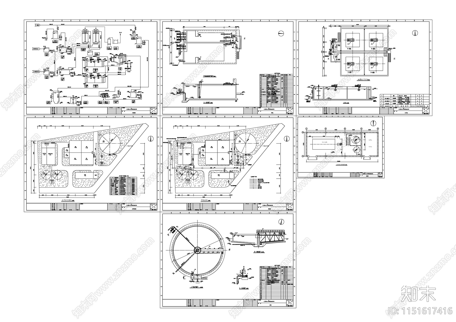 4500m3d啤酒污水处理工程图cad施工图下载【ID:1151617416】