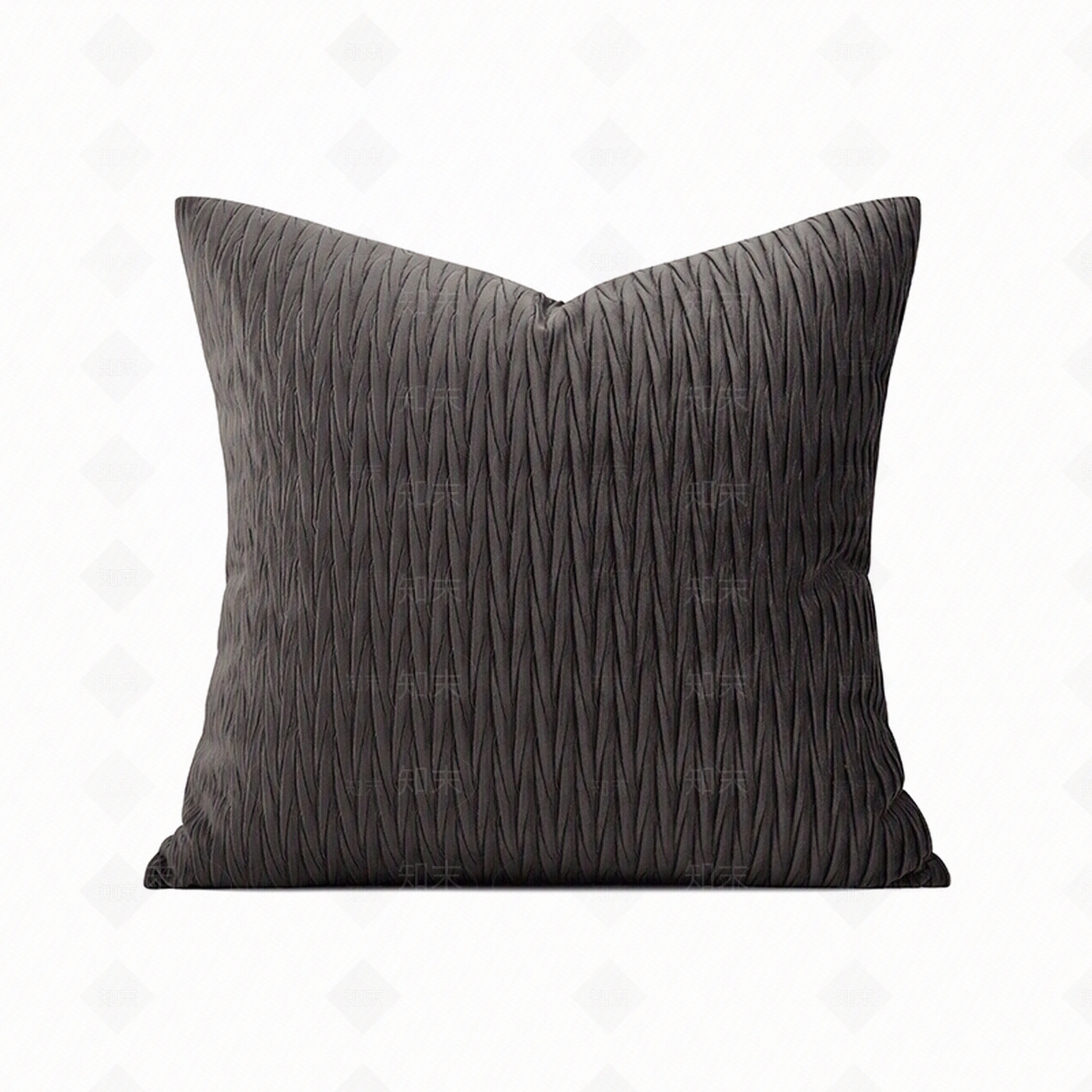 新中式灰色褶皱绒纹理抱枕贴图下载【ID:1151625034】