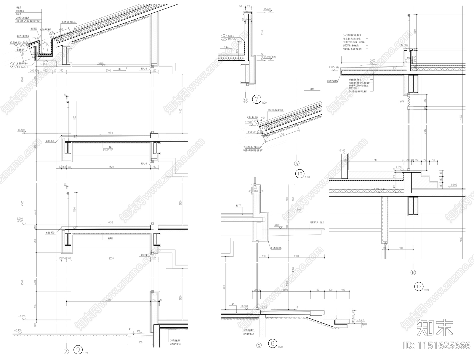 教学楼主要墙身施工图下载【ID:1151625666】