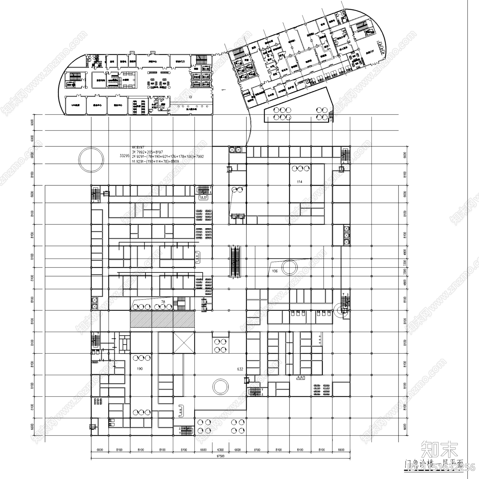 长沙梅溪湖妇女儿童医院建筑规划平面施工图施工图下载【ID:1151632256】