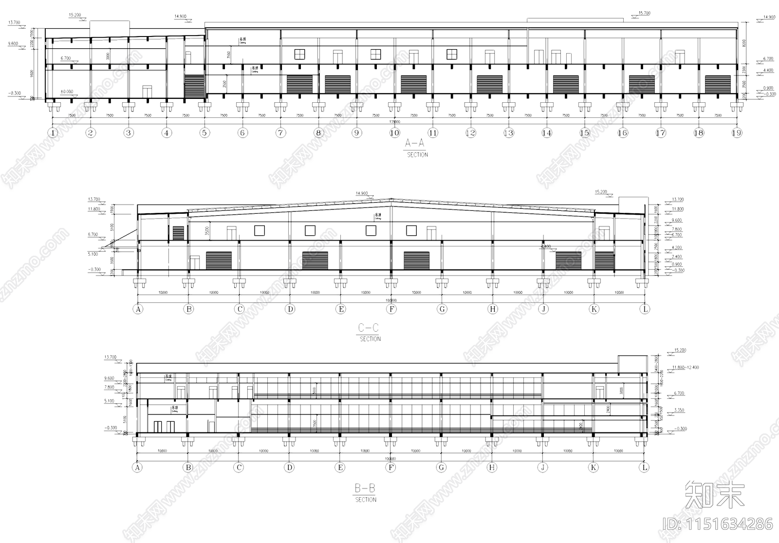 制造包装车间厂房办公楼工业建筑施工图下载【ID:1151634286】