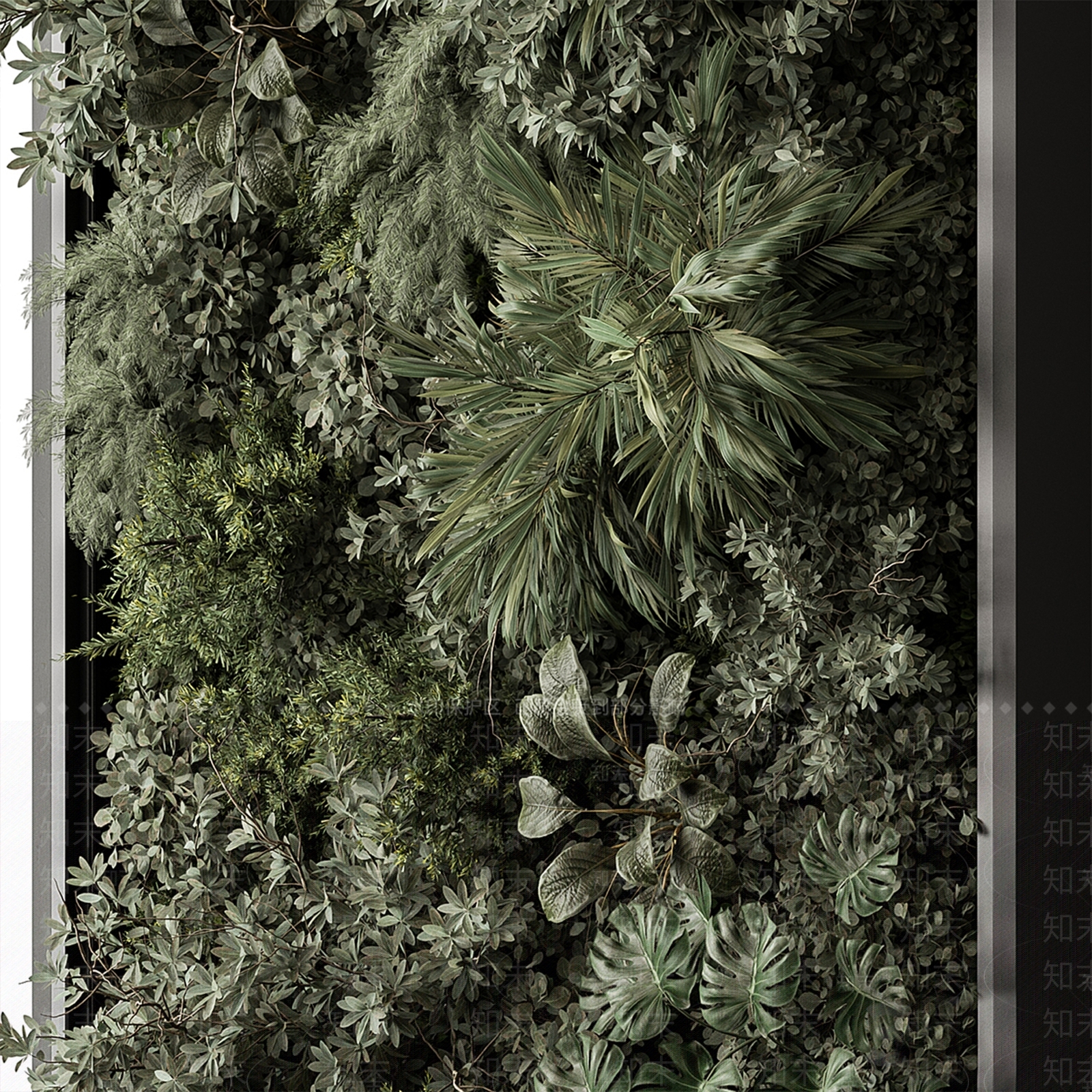 植物墙3D模型下载【ID:1151634732】