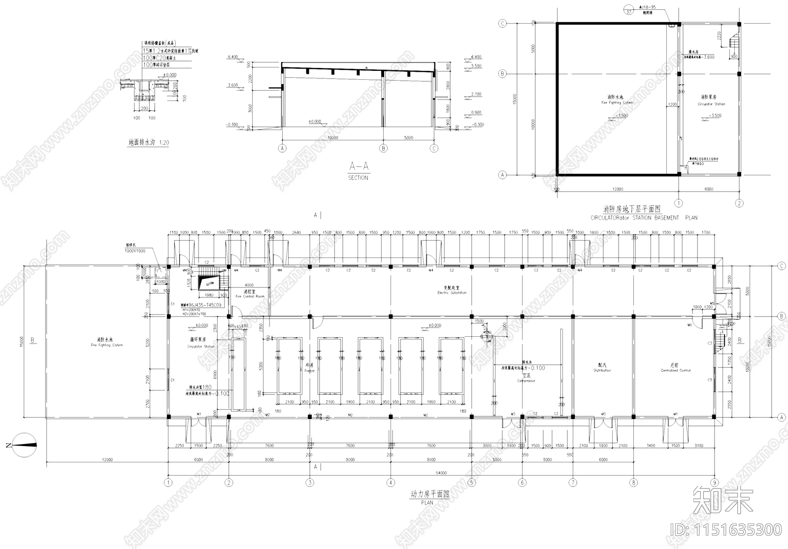 信息机器工厂动力房配电室接待室废品库工业建筑施工图集施工图下载【ID:1151635300】