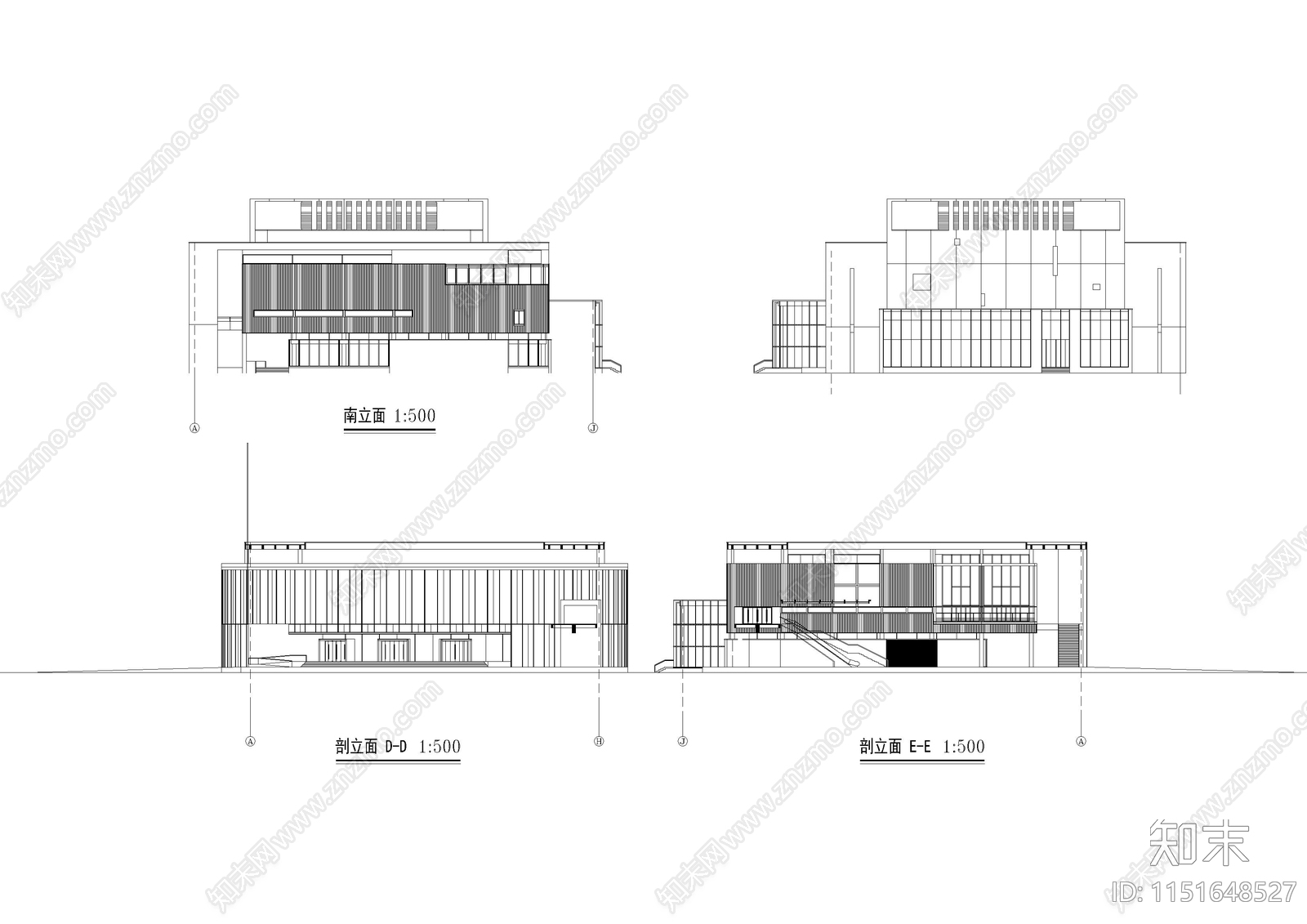 900人中小型影剧院建筑图纸施工图下载【ID:1151648527】
