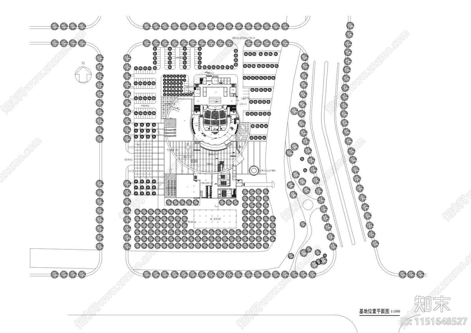 900人中小型影剧院建筑图纸cad施工图下载【ID:1151648527】