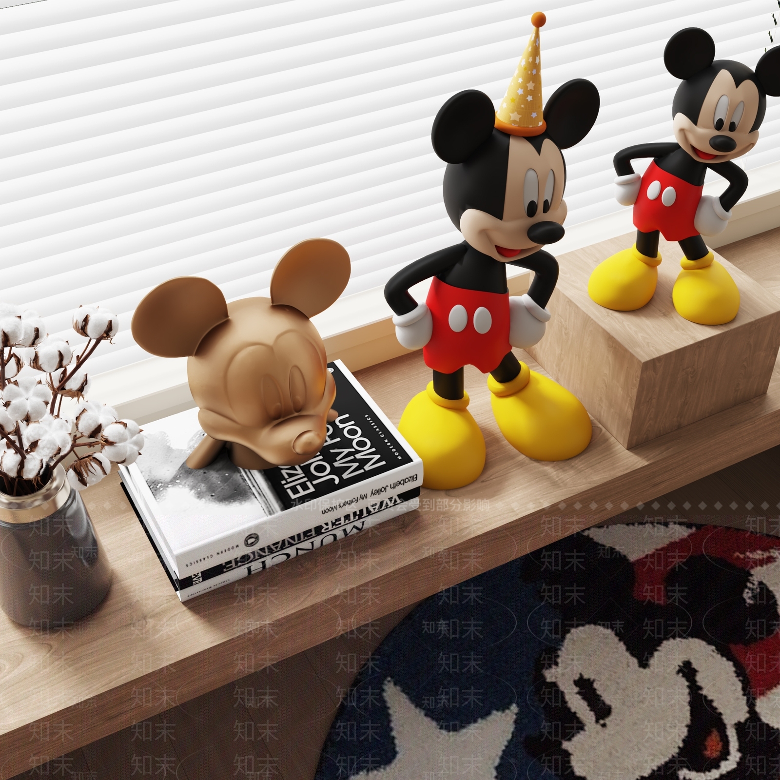 现代米老鼠摆件3D模型下载【ID:1151649723】