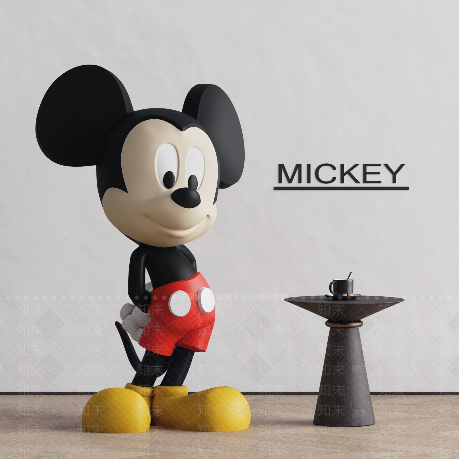 现代米老鼠摆件3D模型下载【ID:1151649794】