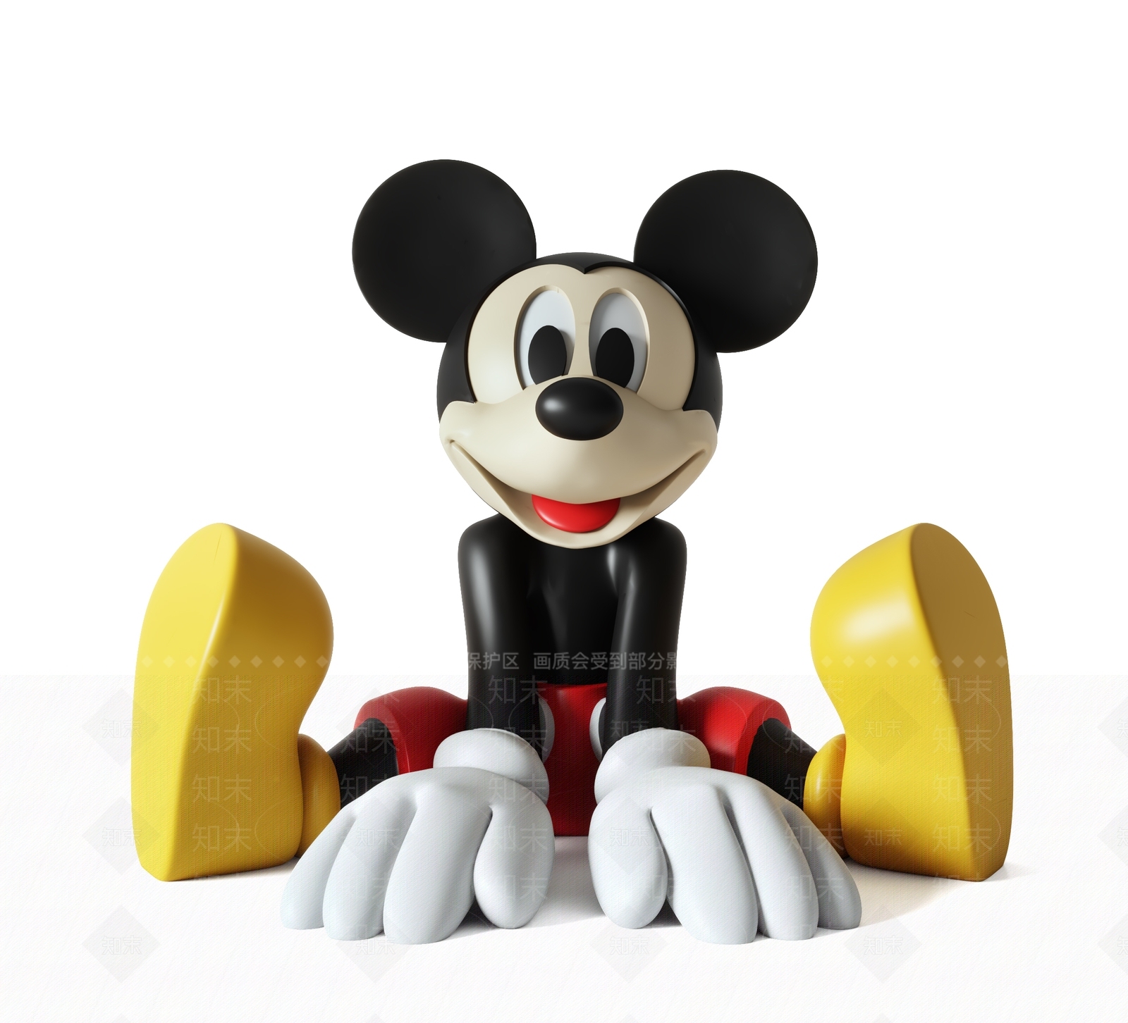 现代米老鼠公仔3D模型下载【ID:1151649775】