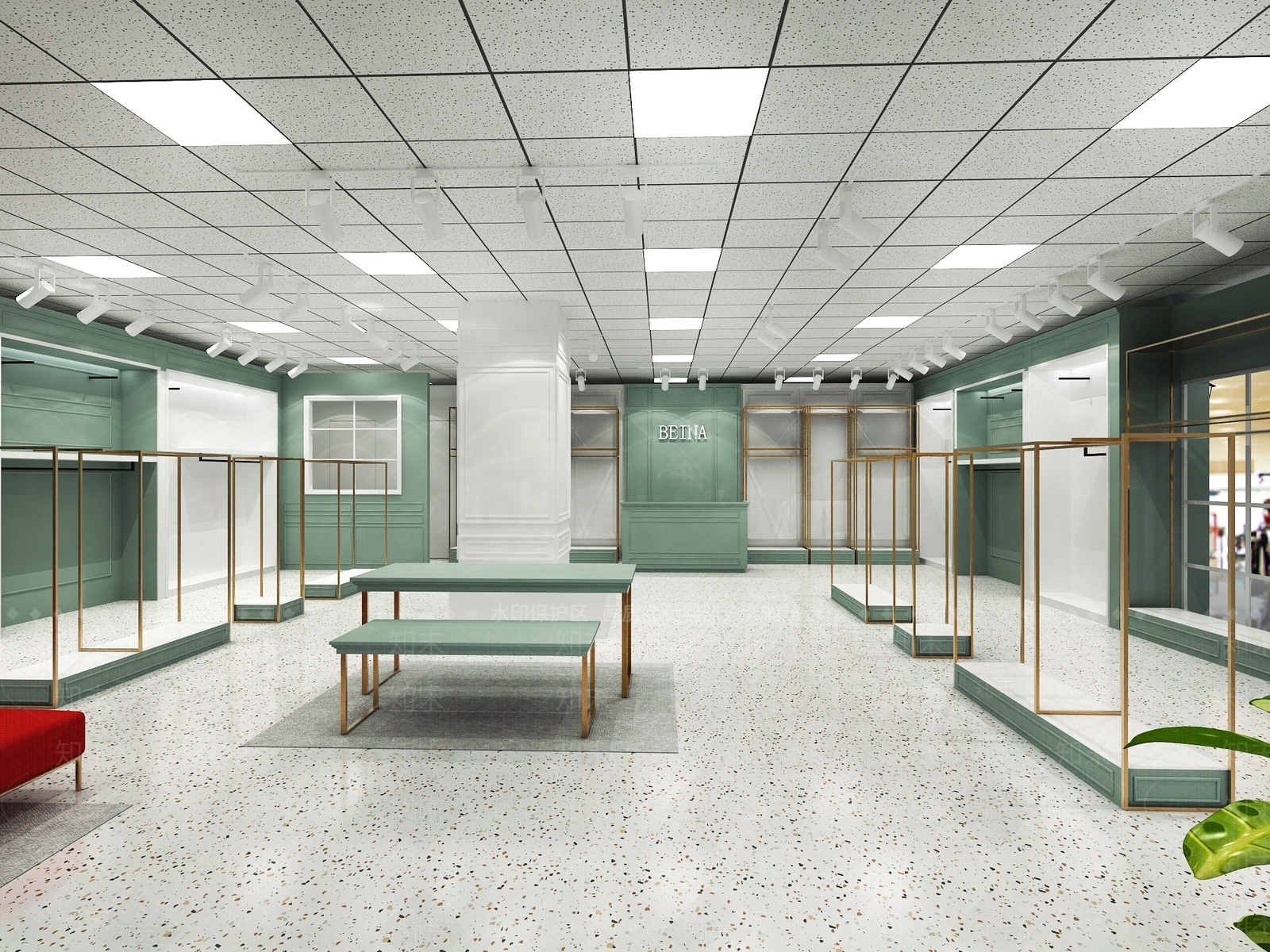 现代女装店3D模型下载【ID:1151659613】