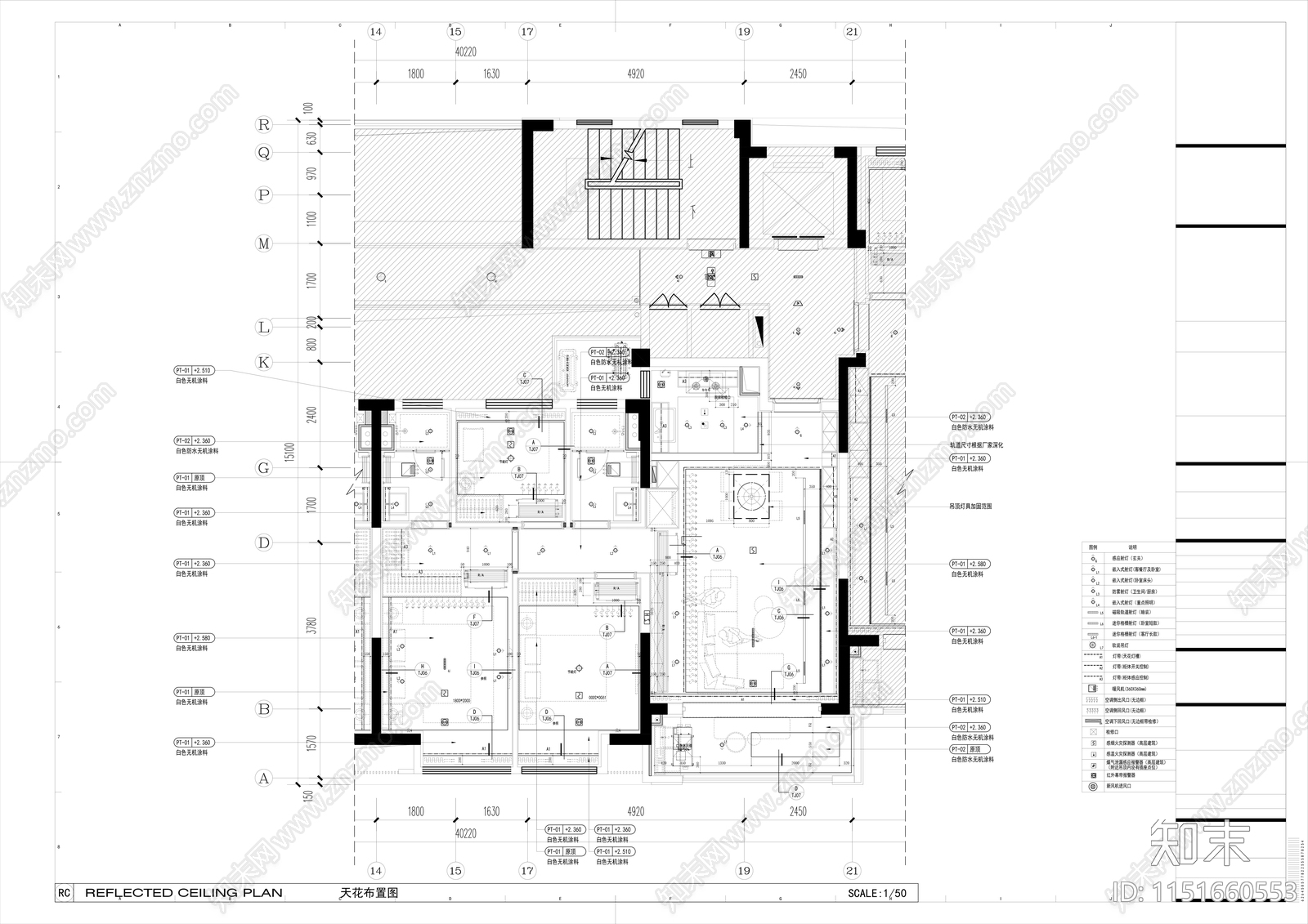 样板房室内cad施工图下载【ID:1151660553】