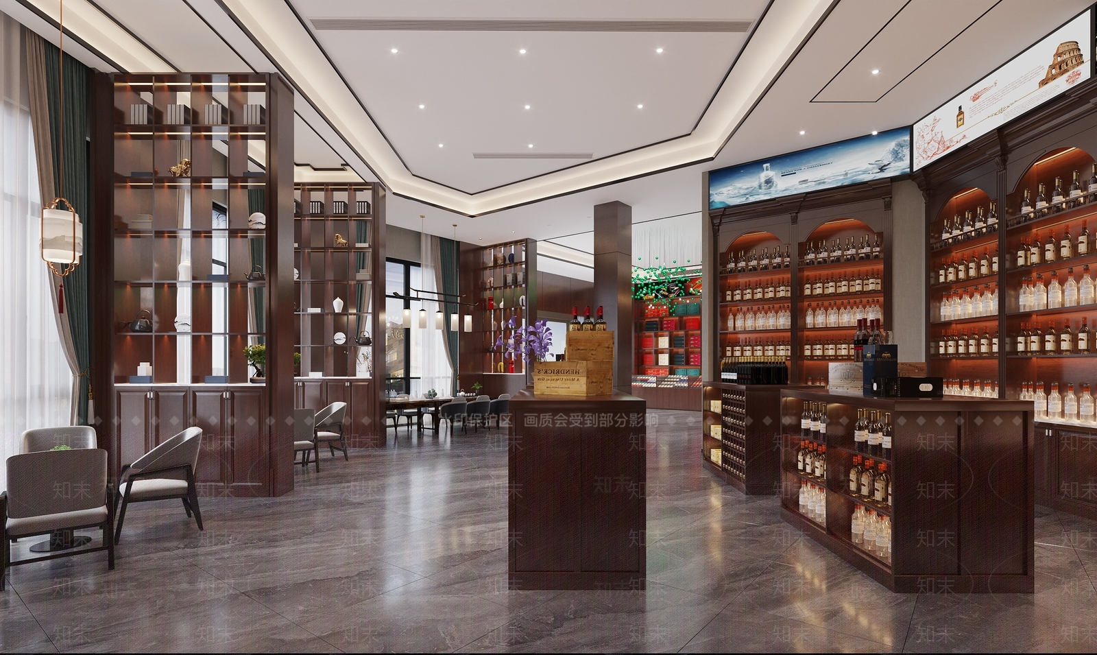 新中式酒馆3D模型下载【ID:1214266986】