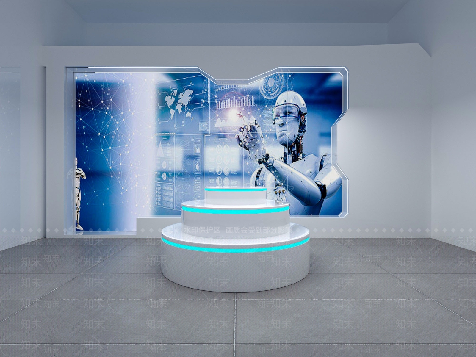 现代展示桌3D模型下载【ID:1151670812】