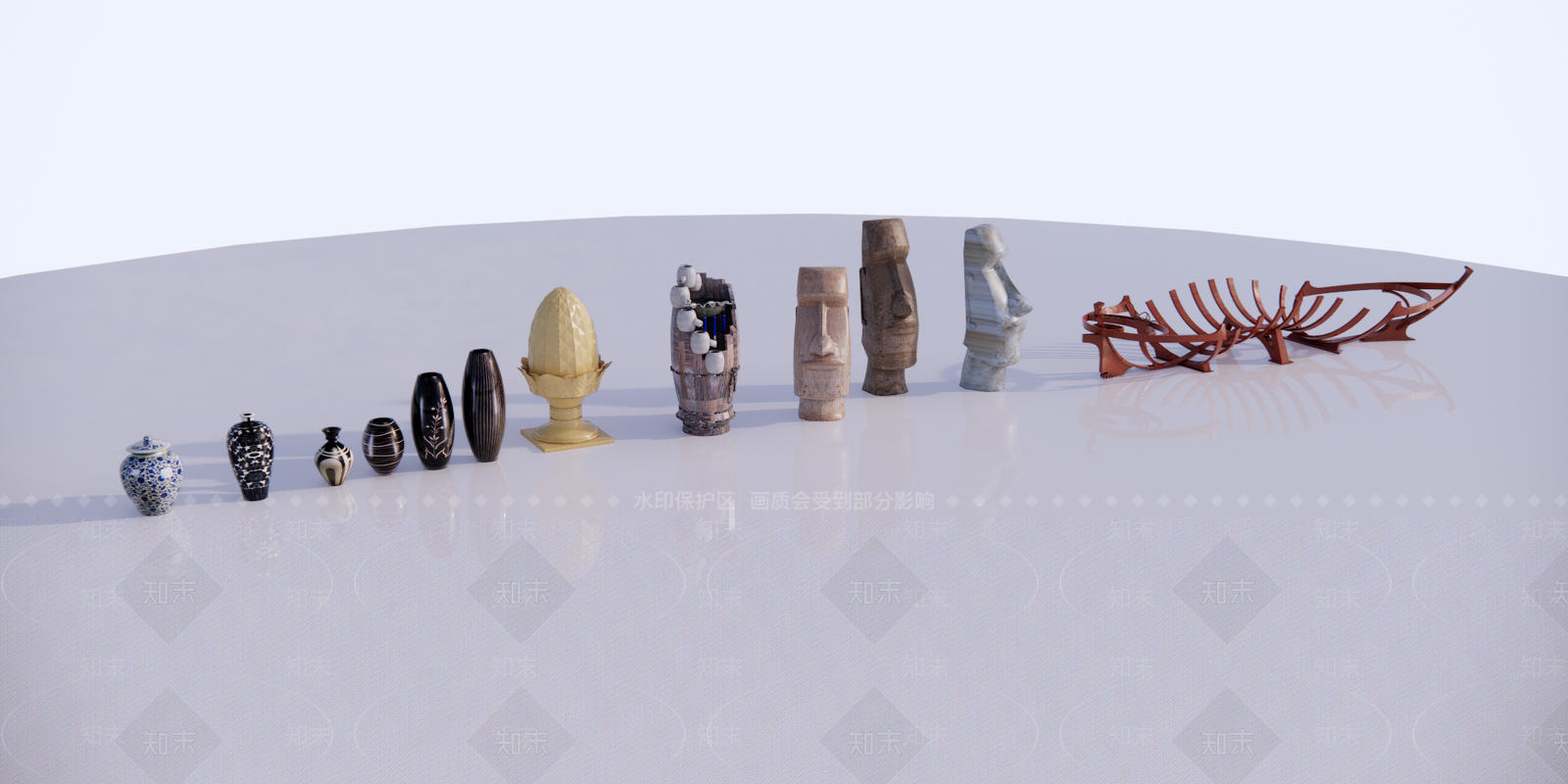 欧式景观小品巨人石像SU模型下载【ID:1151672121】