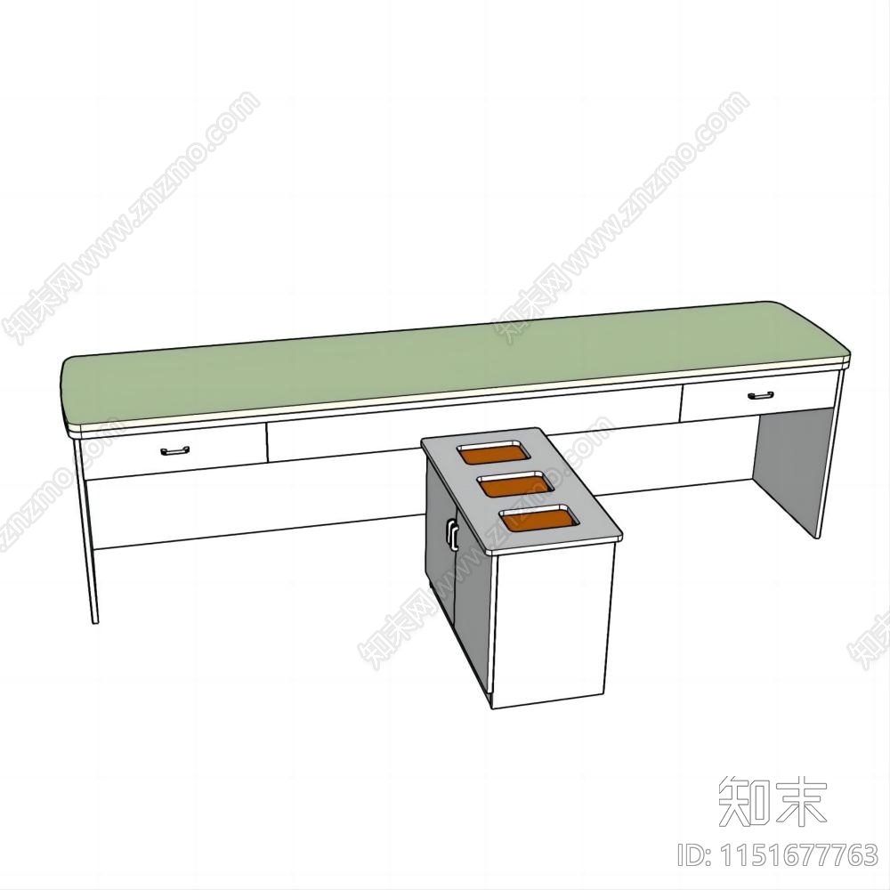 医疗接种台SU模型下载【ID:1151677763】