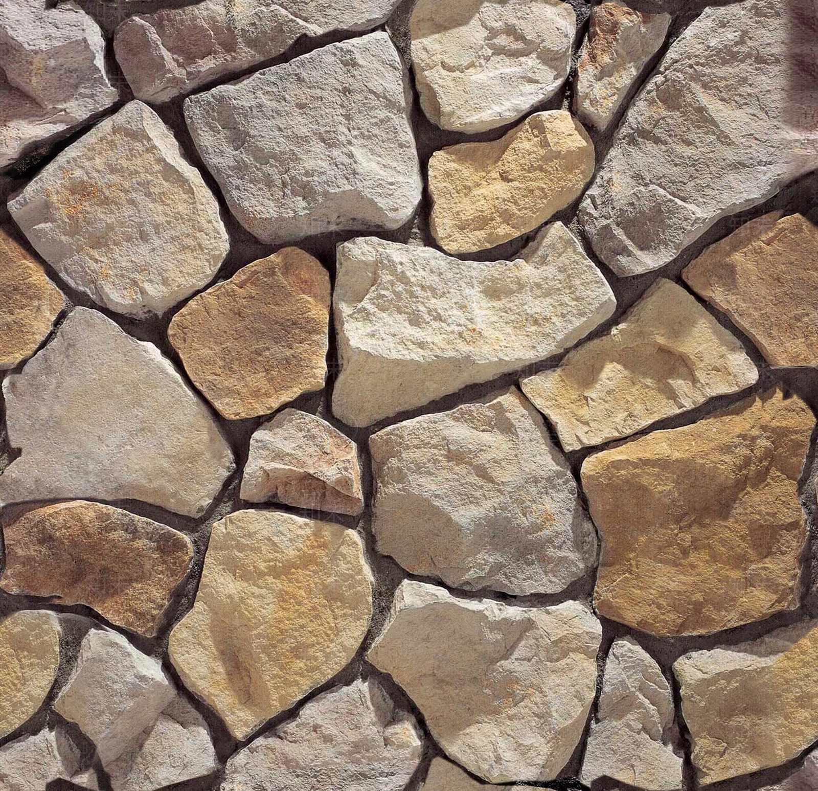 无缝文化石毛石岩石碎拼地面建筑外墙贴图下载【ID:1151680176】