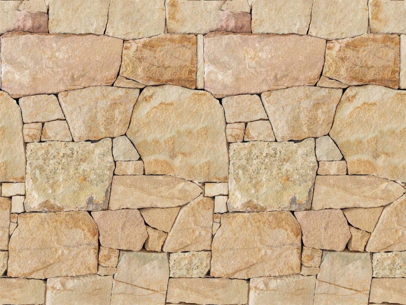 无缝毛石文化石墙碎拼石板地面贴图下载【ID:1151680858】