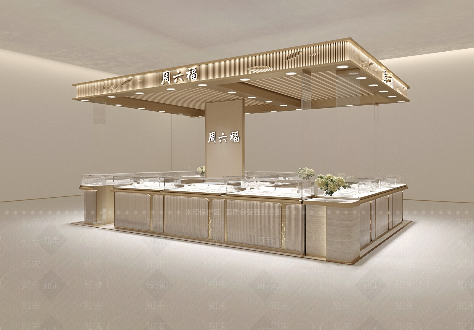 现代珠宝店3D模型下载【ID:1151680957】