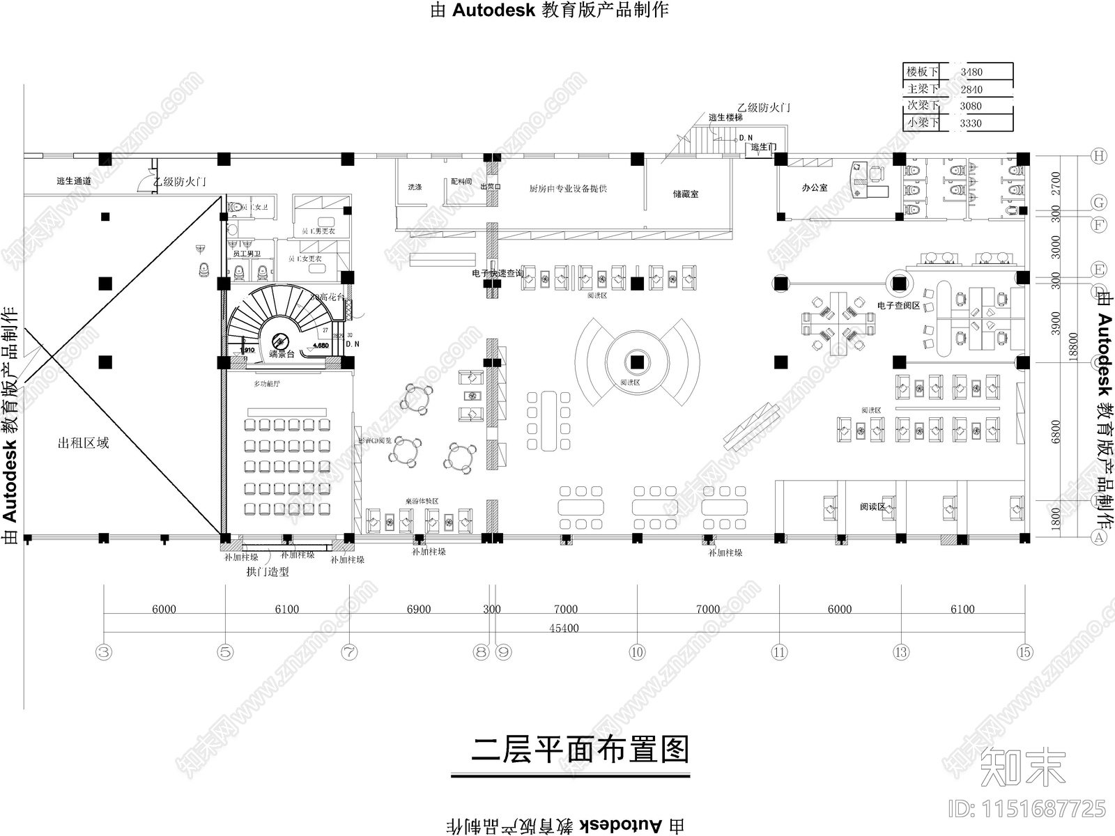 17套全新书店施工图下载【ID:1151687725】