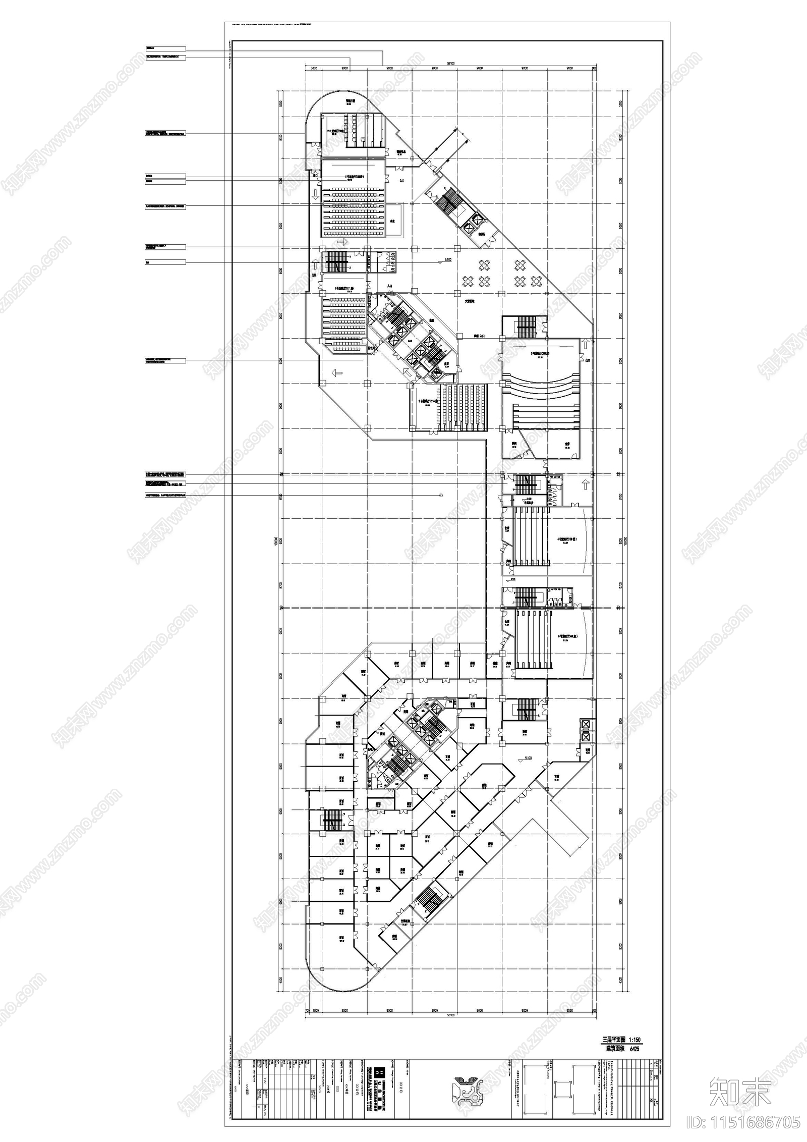 上海一线大院尤安建筑设计综合性公建cad施工图下载【ID:1151686705】