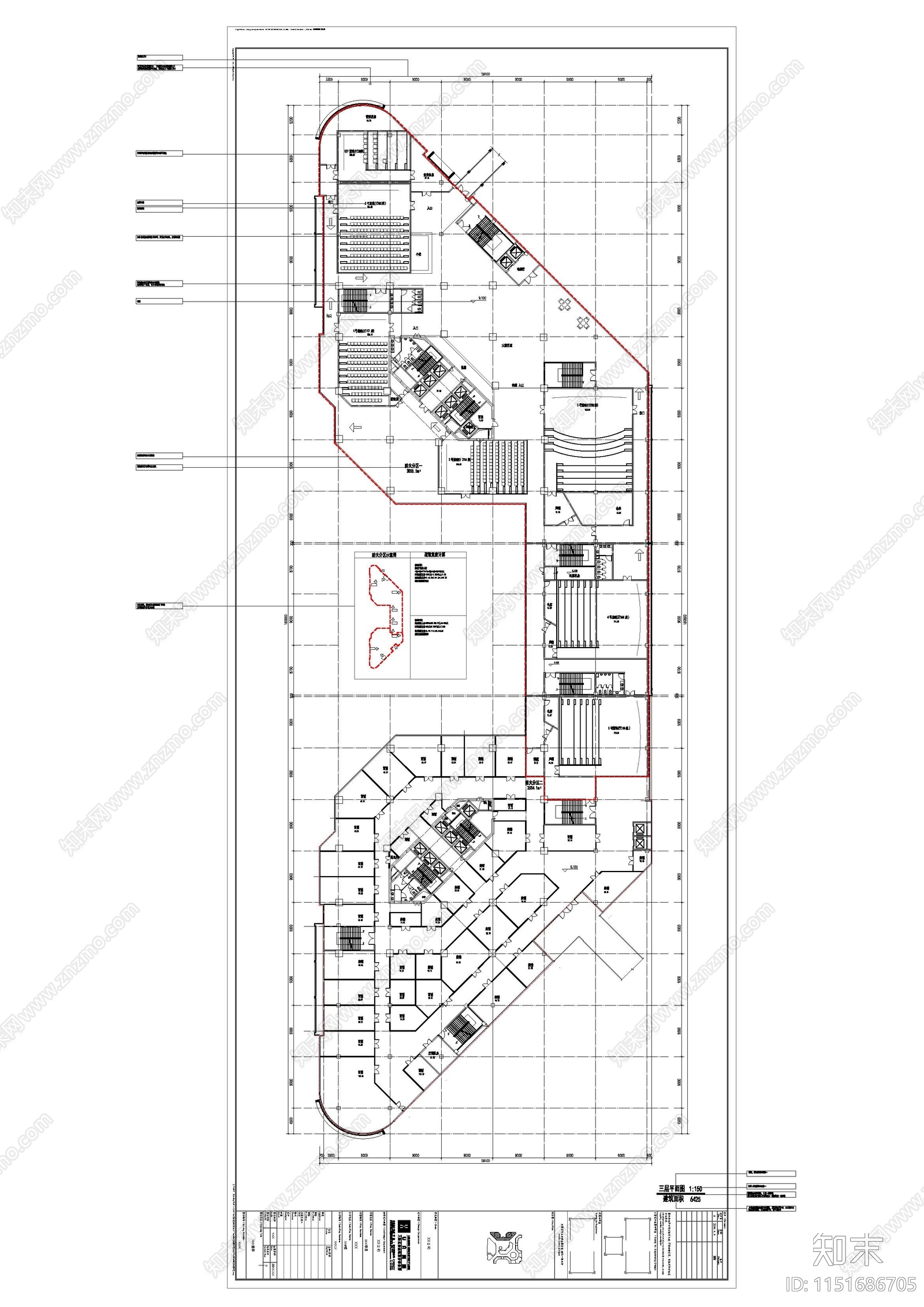 上海一线大院尤安建筑设计综合性公建cad施工图下载【ID:1151686705】