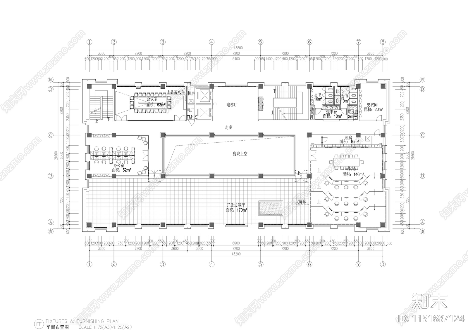 主控办公大楼施工图下载【ID:1151687124】