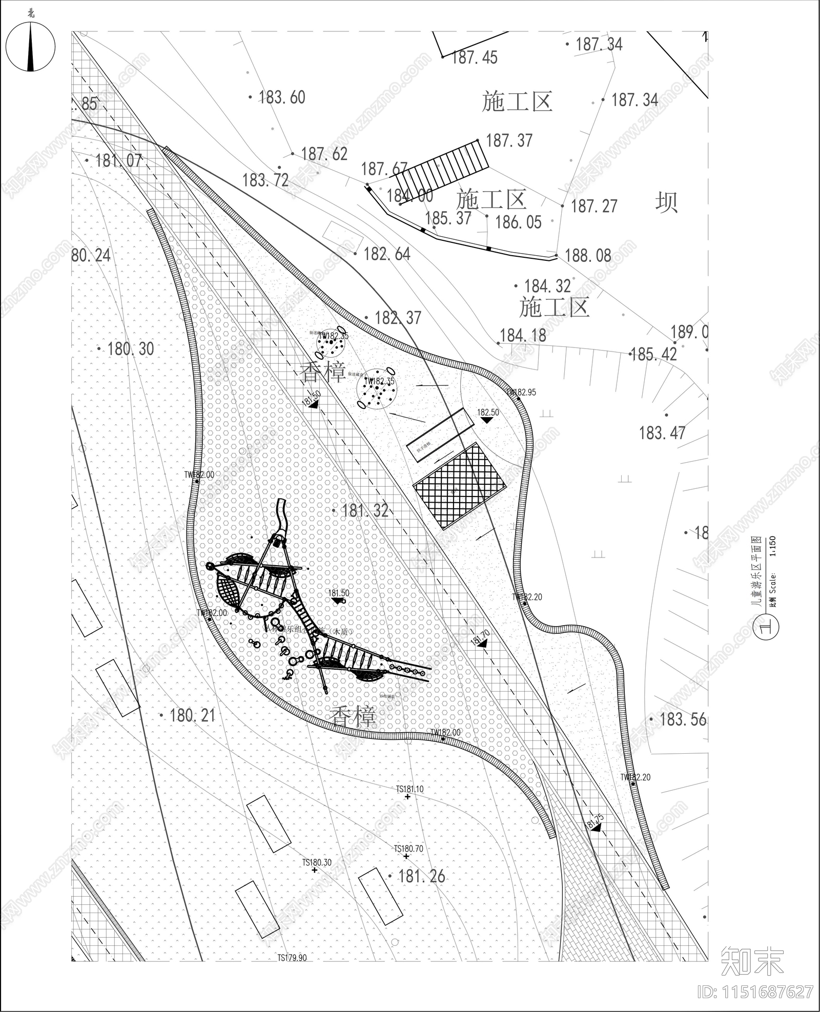 山地休闲平台节点景观详图cad施工图下载【ID:1151687627】
