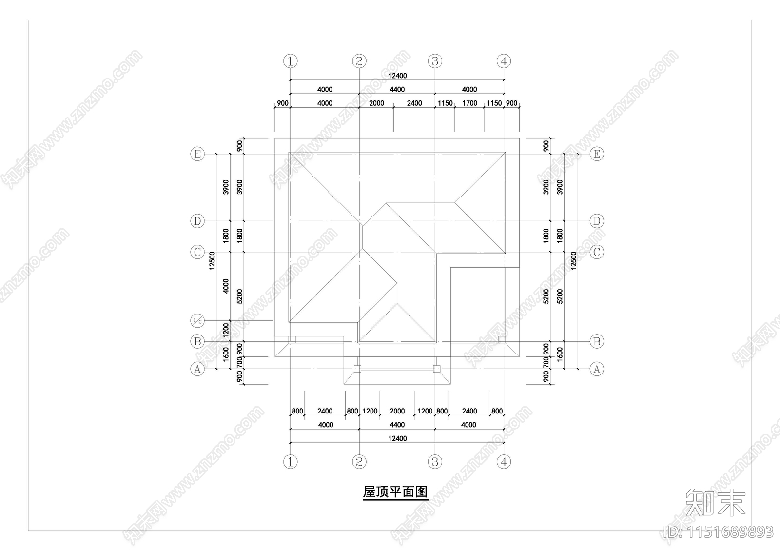 农村自建房别墅平面图施工图下载【ID:1151689893】