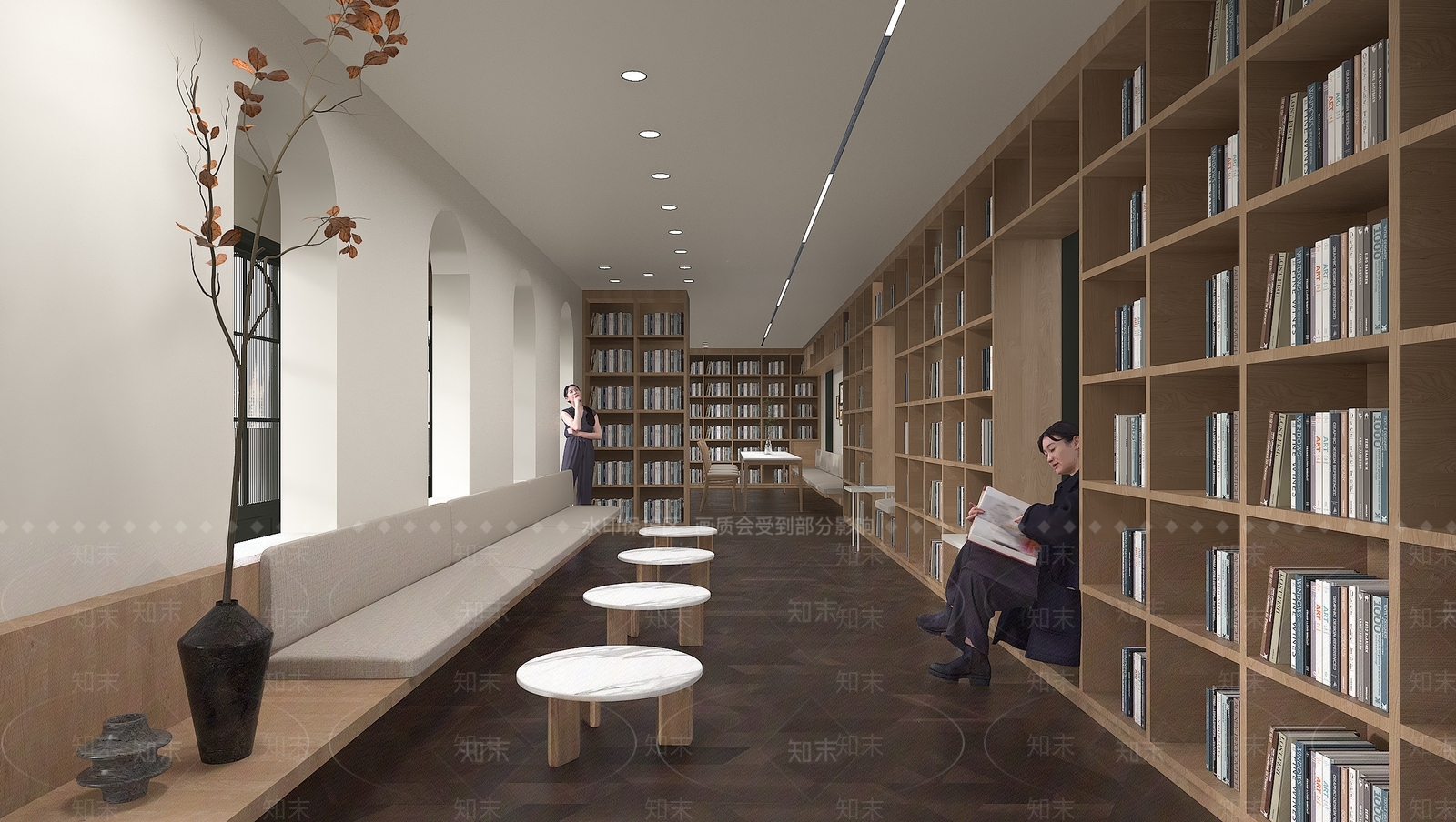 现代阅读室3D模型下载【ID:1151692259】