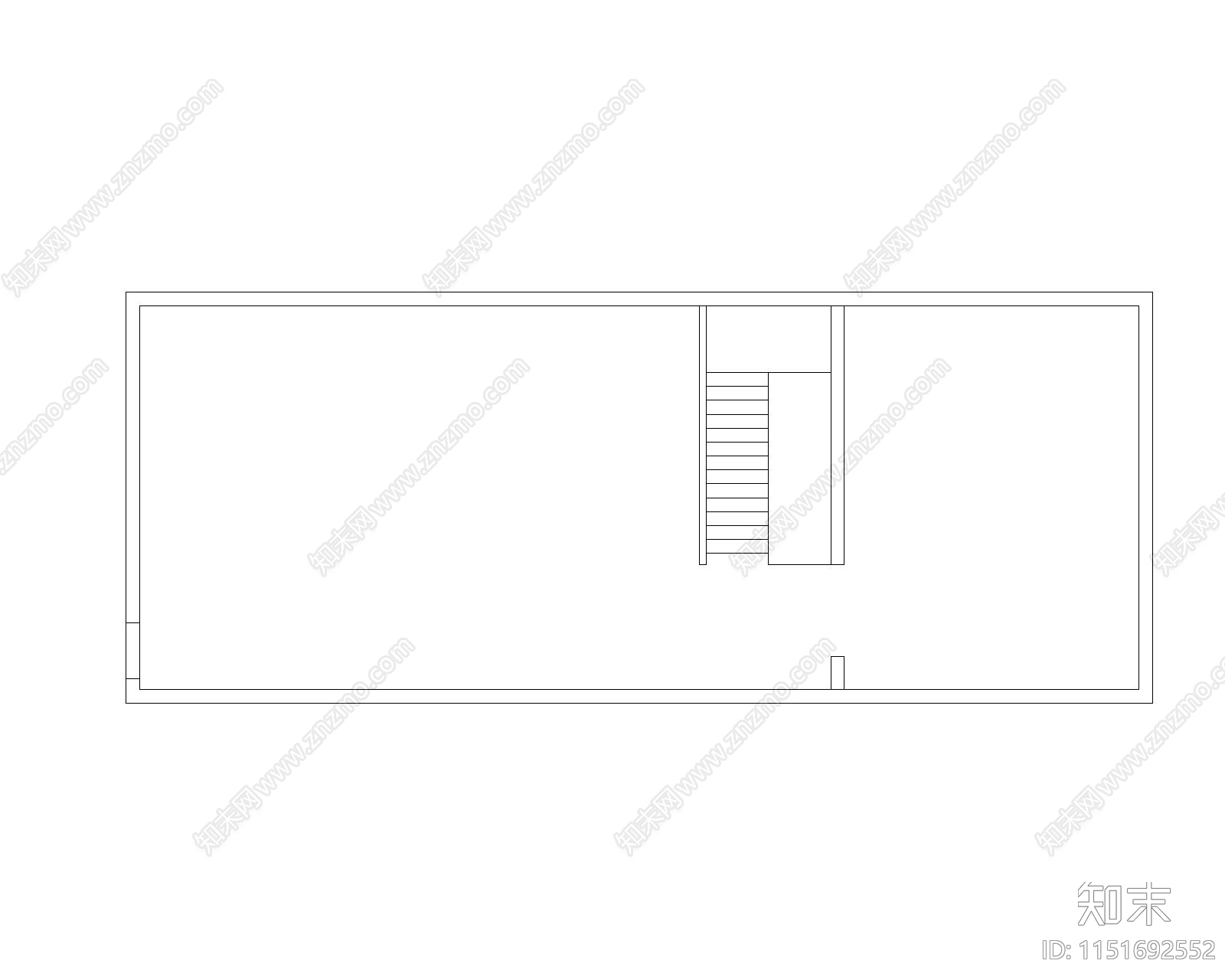 150m²设计工作室平面图cad施工图下载【ID:1151692552】