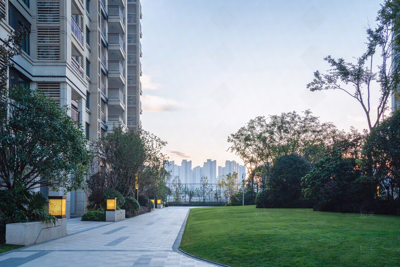 白天小区外景贴图下载【ID:1151692427】_【知末网贴图库】