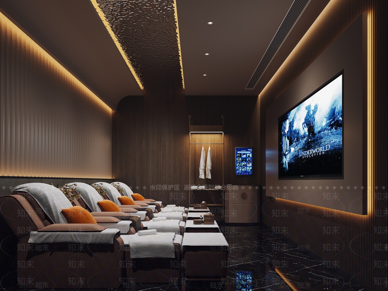 现代足浴包间3D模型下载【ID:1151693144】