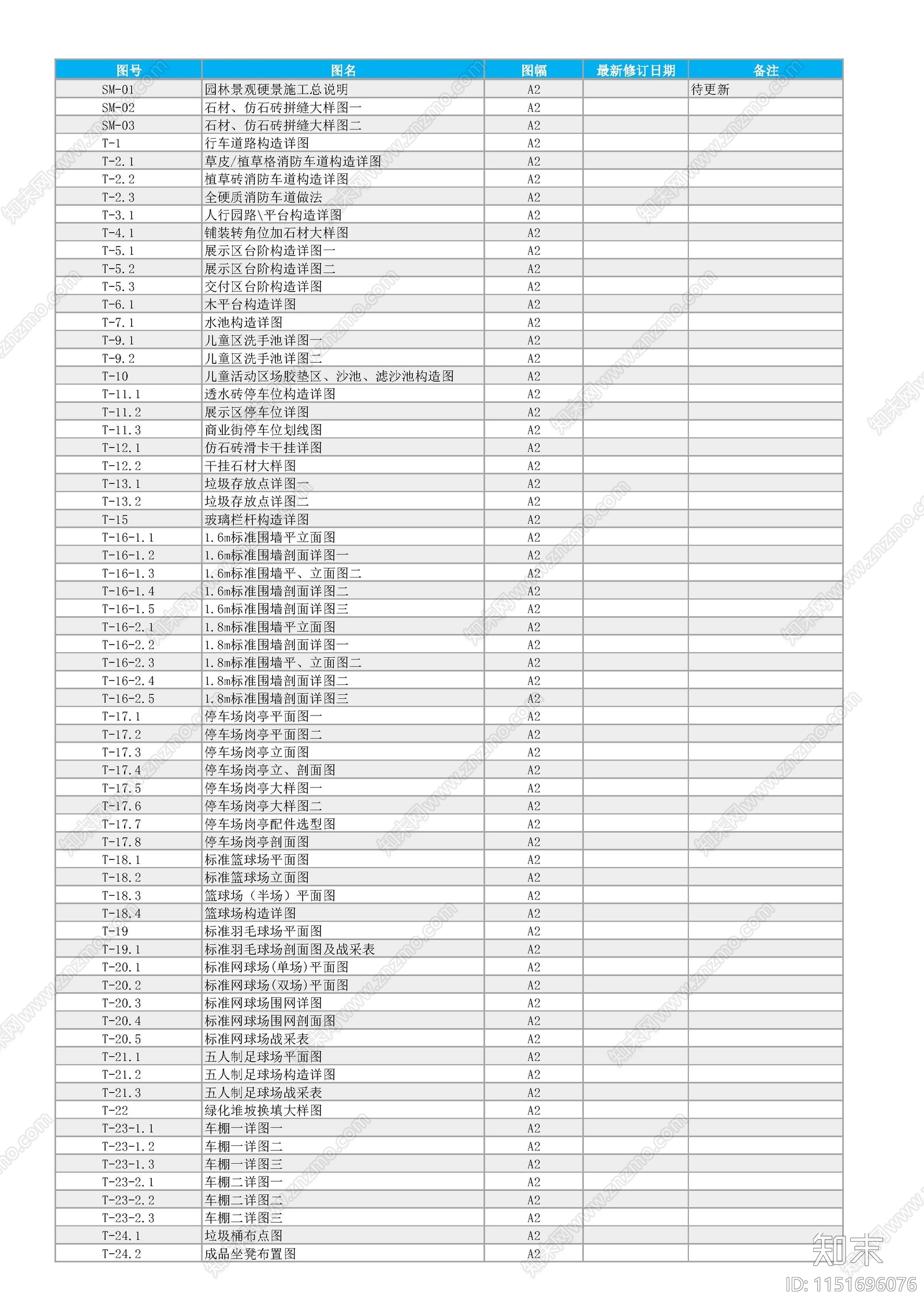 园建景观工程全系列节点大样详图施工图下载【ID:1151696076】