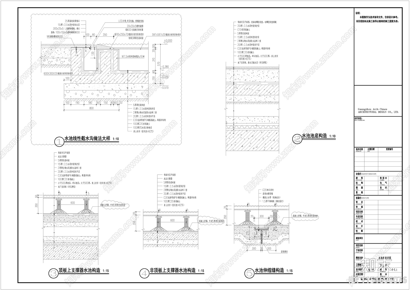 园建景观工程全系列节点大样详图施工图下载【ID:1151696076】