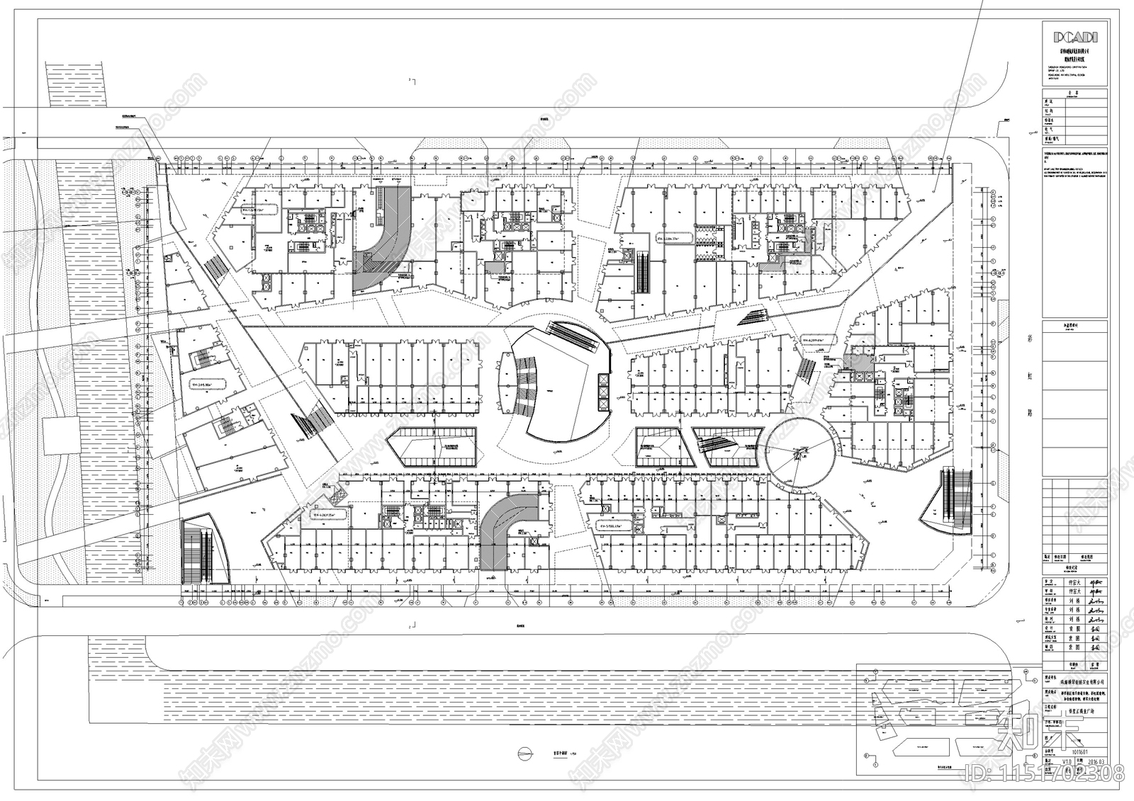 商业综合体cad施工图下载【ID:1151702308】