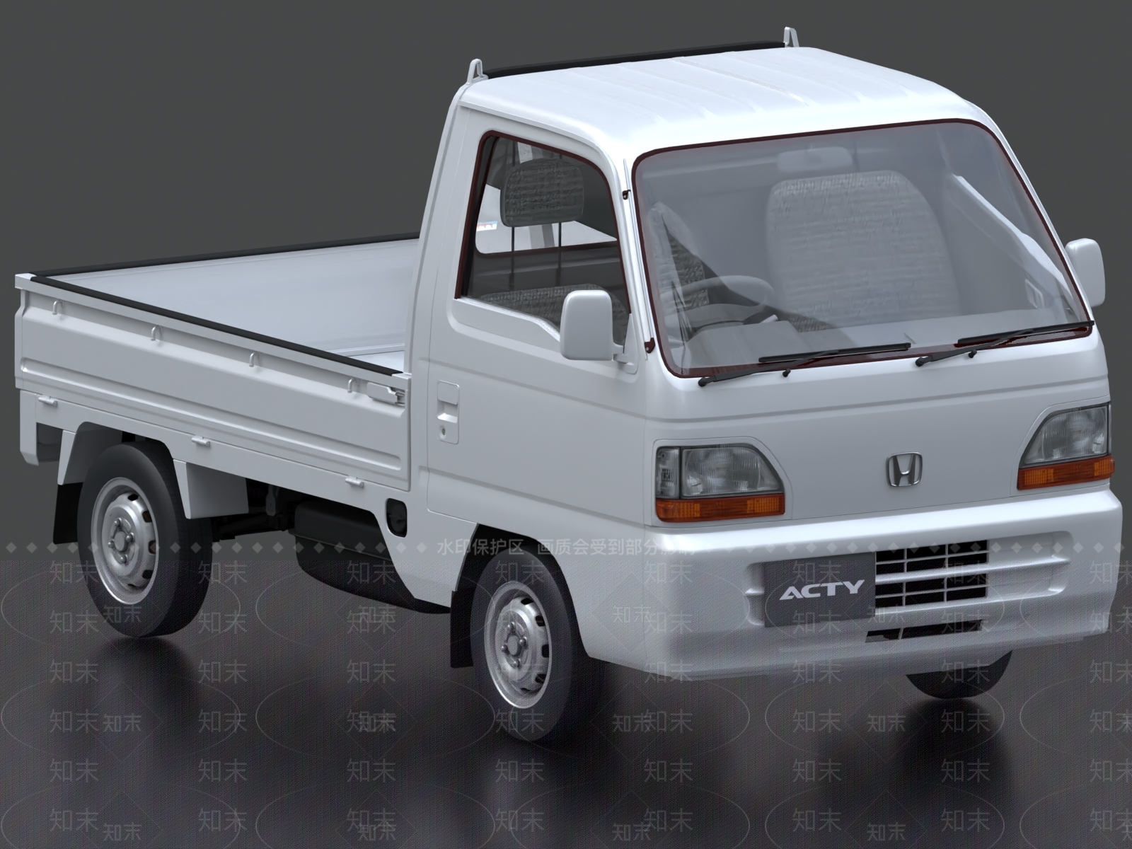 汽车3D模型渲染效果图