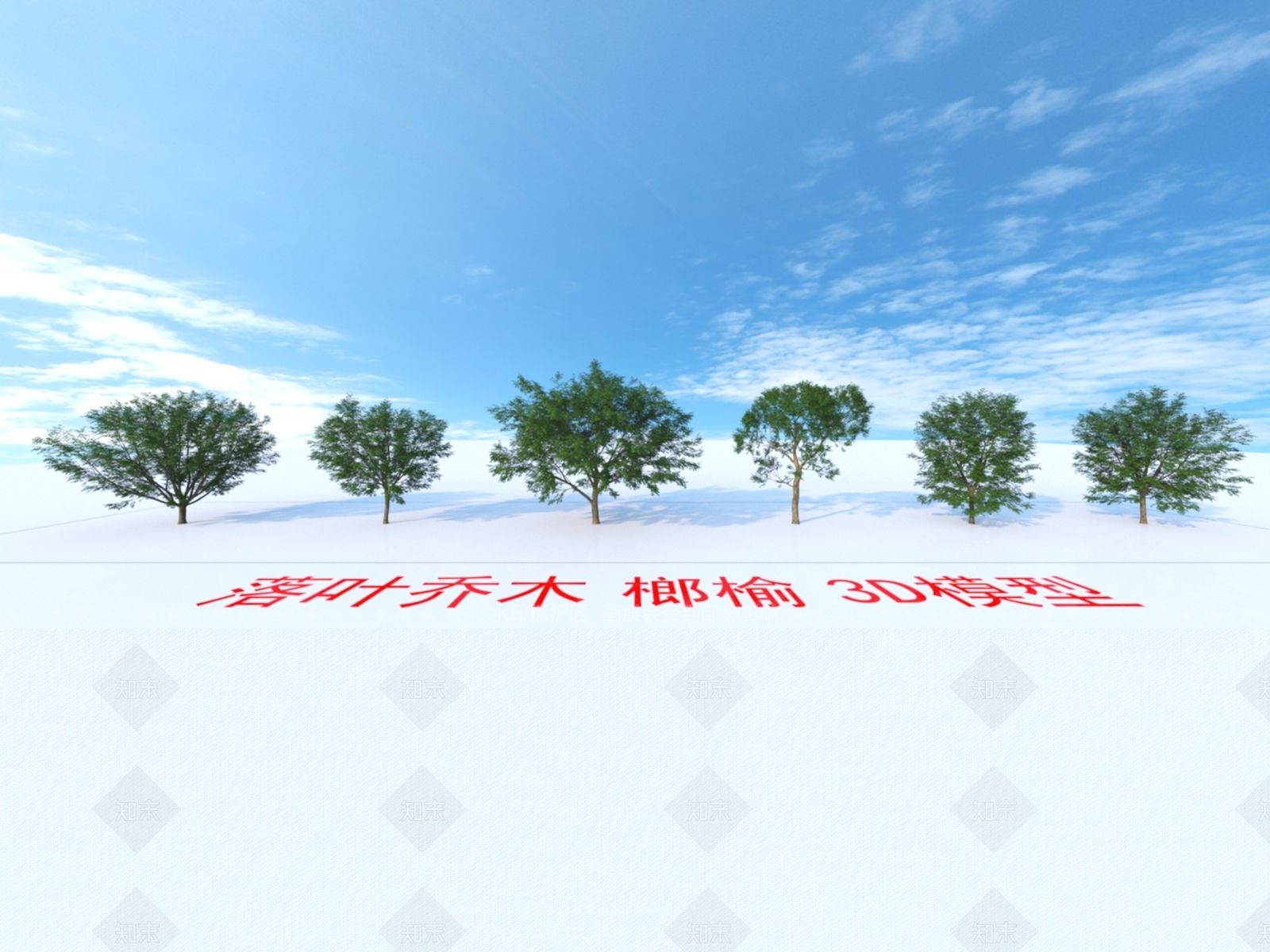 落叶乔木3D模型下载【ID:1151705621】