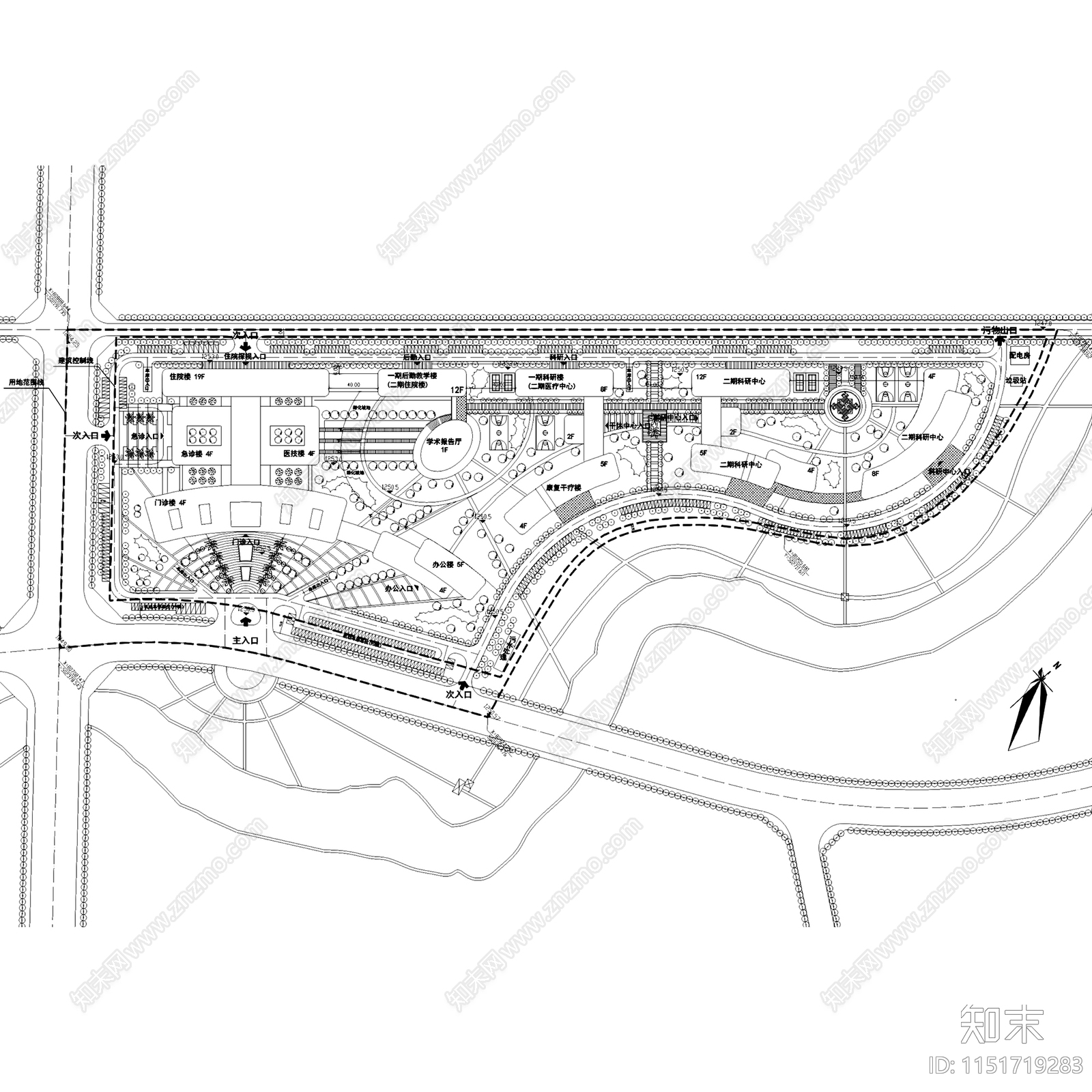 文山州人民医院搬迁建设建筑施工图下载【ID:1151719283】