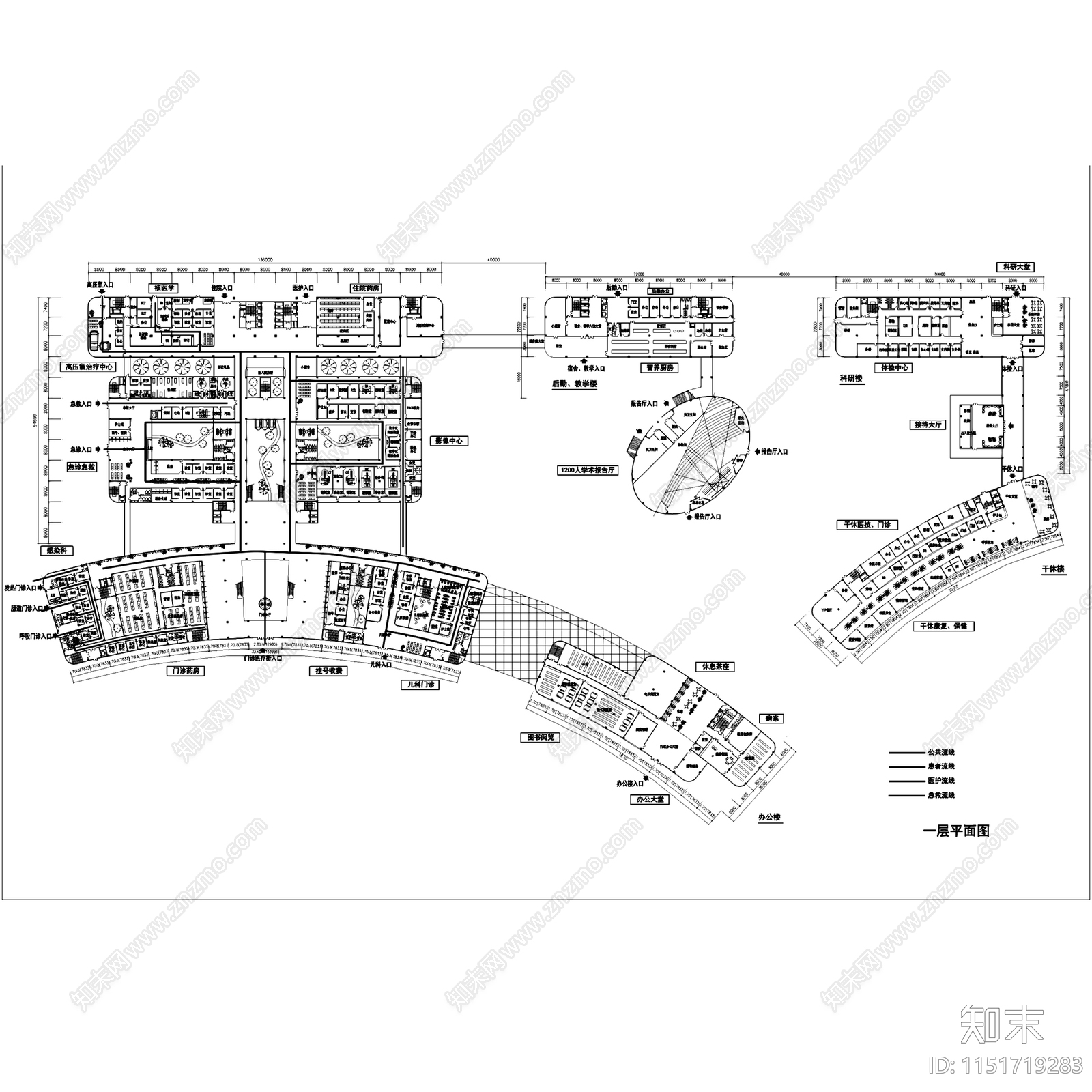 文山州人民医院搬迁建设建筑施工图下载【ID:1151719283】