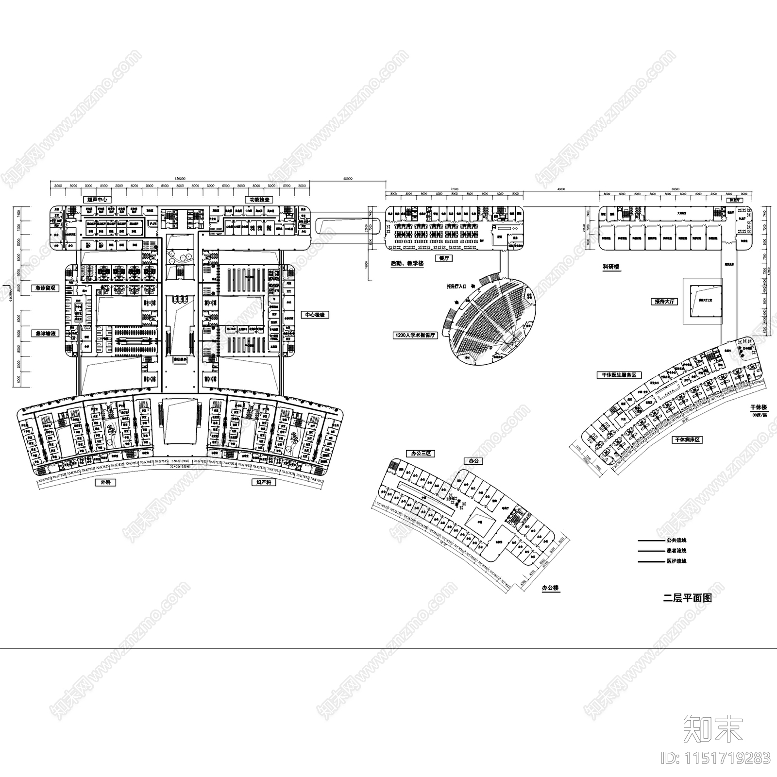 文山州人民医院搬迁建设建筑施工图下载【ID:1151719283】