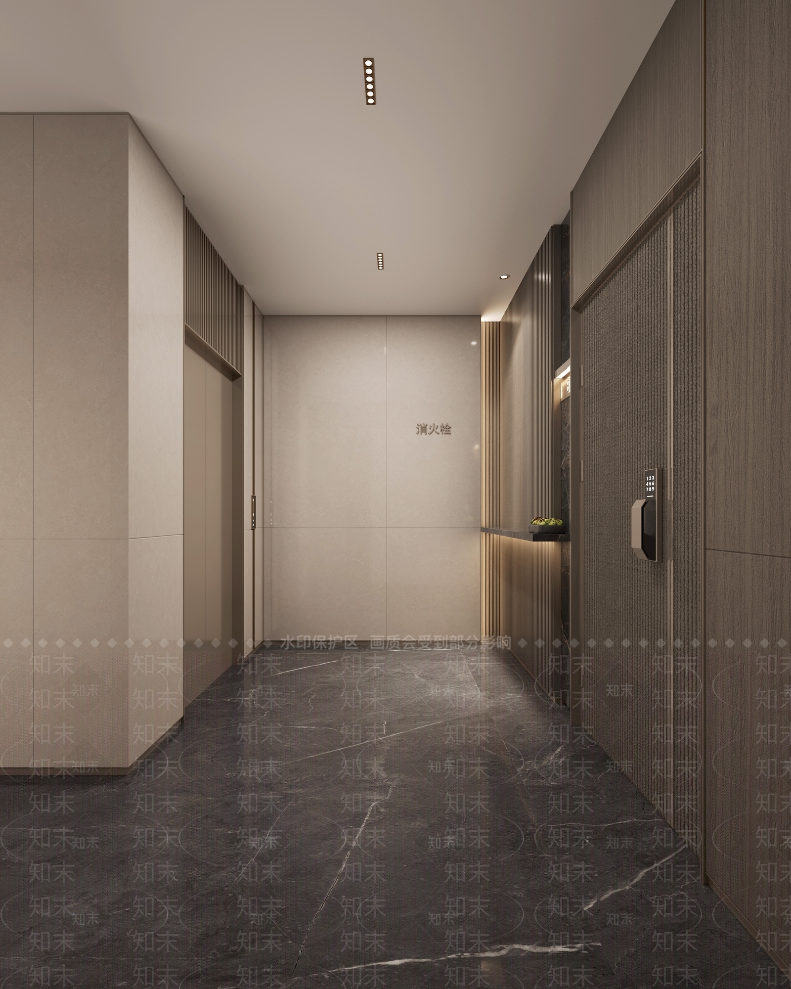 现代电梯厅3D模型下载【ID:1151726156】