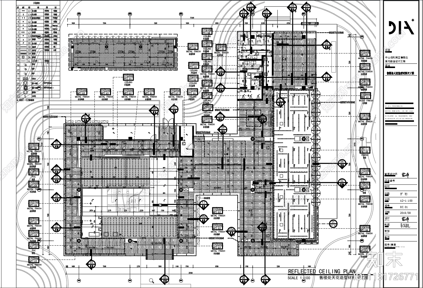 丹健国际保利中山售楼部cad施工图下载【ID:1151726771】