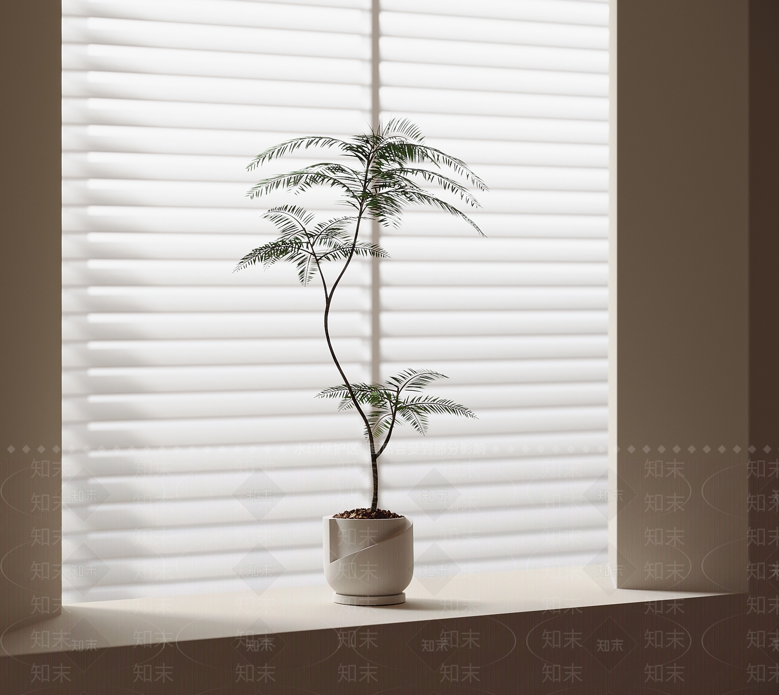 现代盆栽盆景3D模型下载【ID:1151726754】