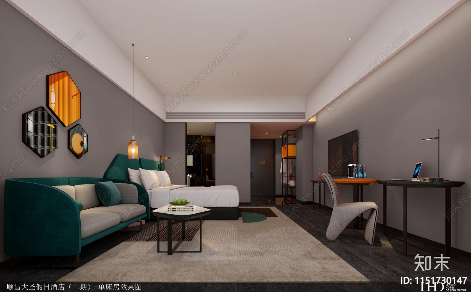 LHD顺昌大圣假日酒店建筑cad施工图下载【ID:1151730147】