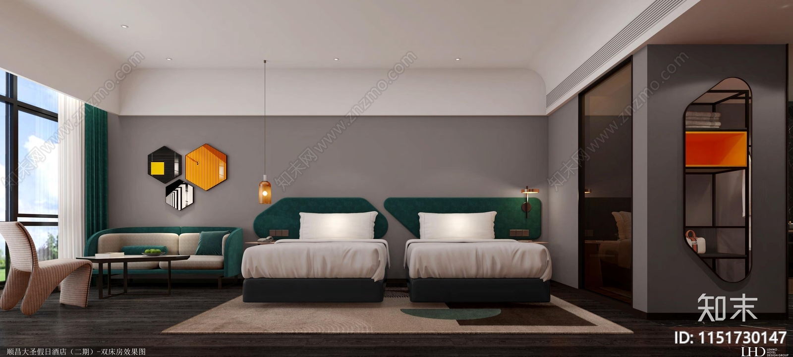 LHD顺昌大圣假日酒店建筑cad施工图下载【ID:1151730147】