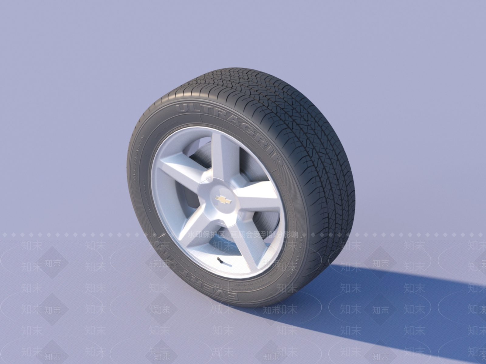 雪佛兰汽车车轮3D模型下载【ID:1151730439】